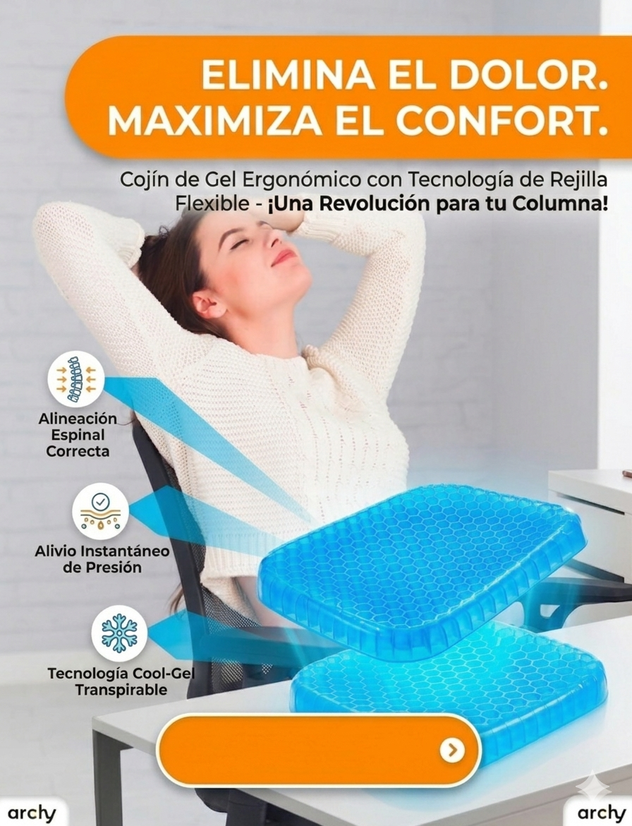 COJIN ERGONOMICO DE GEL